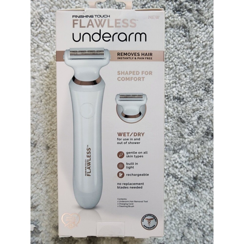 Finishing Touch FLAWLESS UNDERARM Wet/Dry Hair Removal Electric Razor Device NEW - Picture 2 of 4